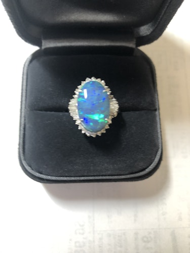 オパールリング(指輪) pt900