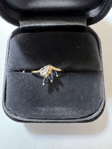 サファイアリング(指輪) 18k