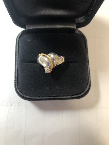 ダイヤモンドリング(指輪) pt900 18k