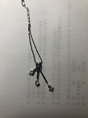 ダイヤモンドネックレス pt900 1ct