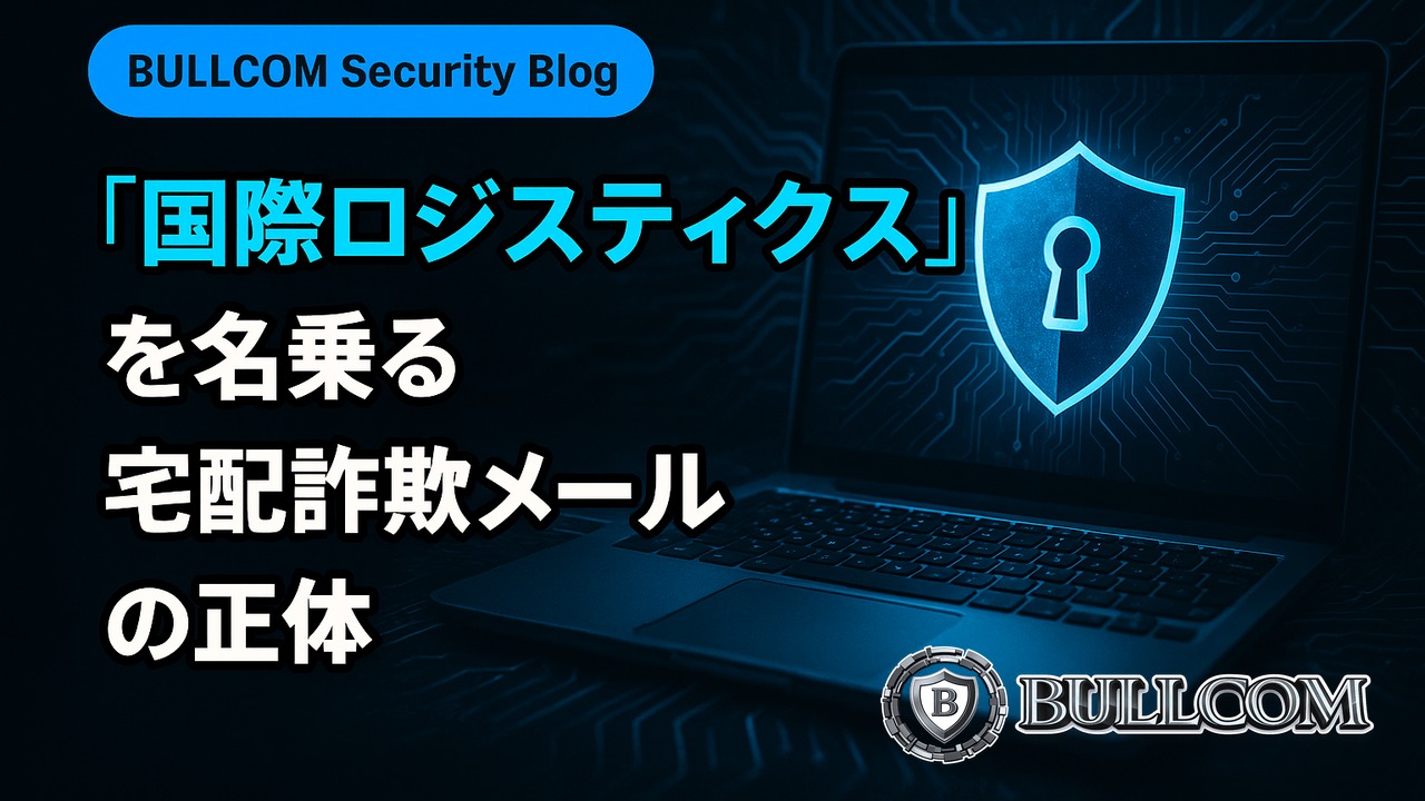「国際ロジスティクス」を名乗る宅配詐欺メールの正体