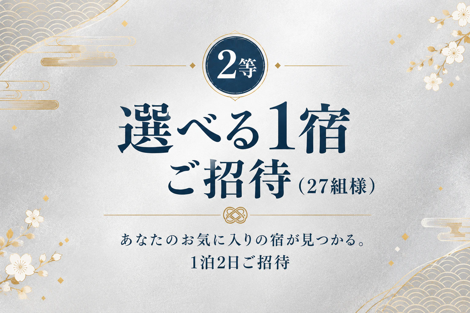 全27宿・27泊を贈る誕生記念キャンペーン実施中