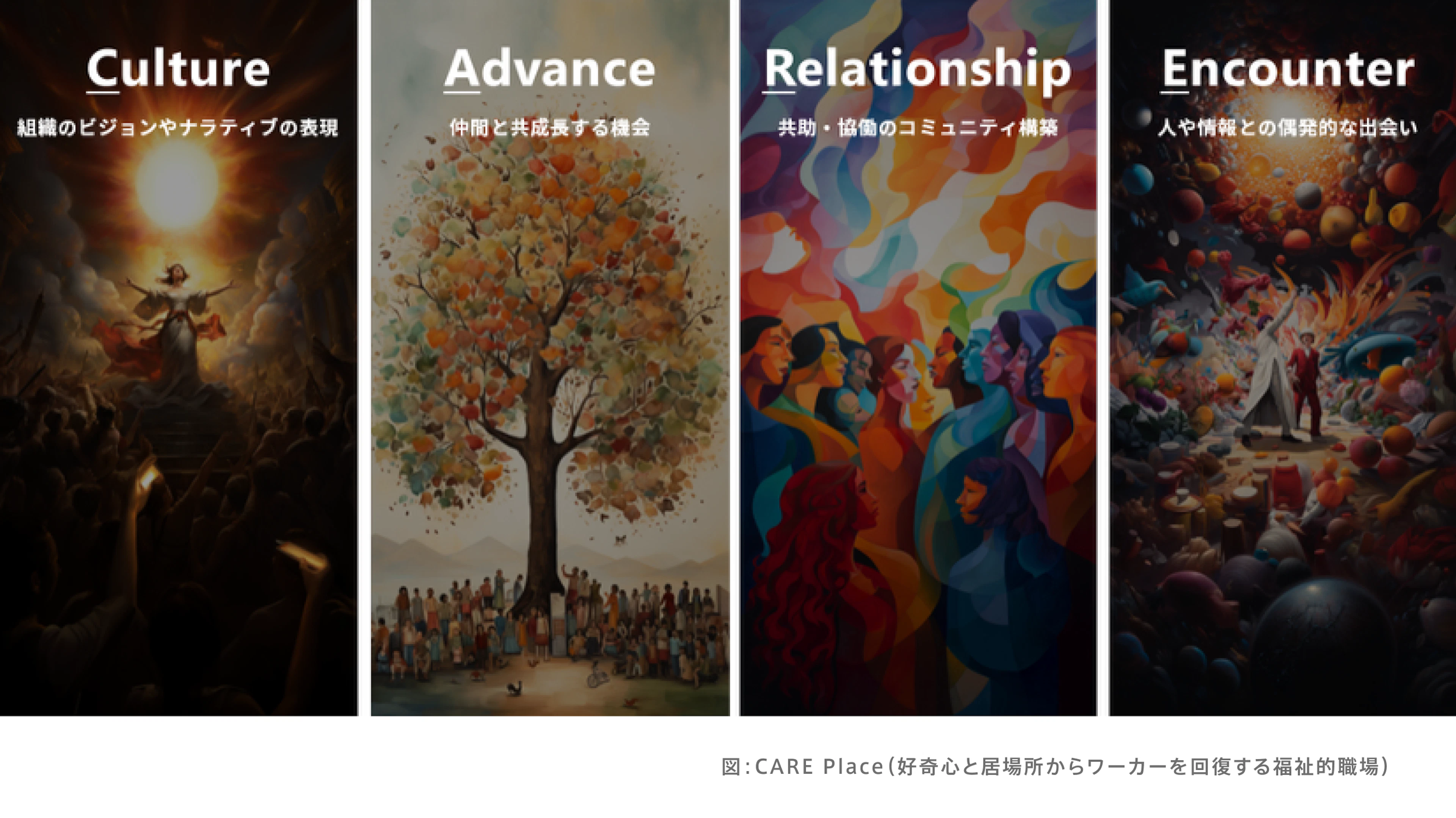 図:CARE Place(好奇心と居場所からワーカーを回復する福祉的職場)