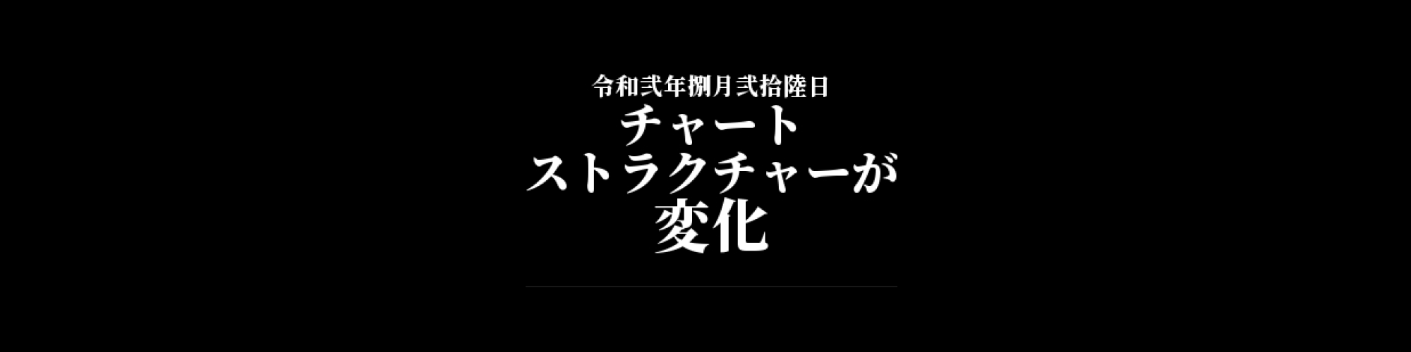 ビットコイン相場分析 :     安値を更新しチャートストラクチャーが変化、短期は弱気トレンドへ