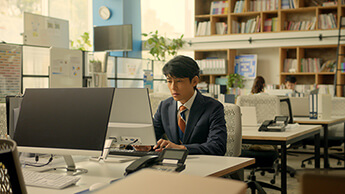 新TV-CM『やる気ブースト、オン！』篇シーン1