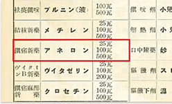 瓢箪屋薬房製剤目録の画像