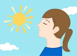 日光浴が花粉症に効果的？！