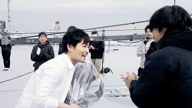 笑顔で現場を後にする安田さん