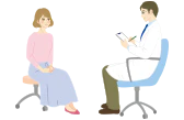 専門医を受診するイメージ