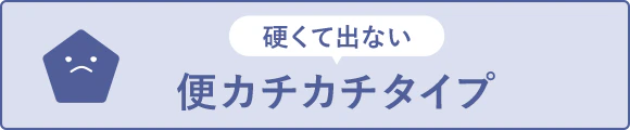 硬くて出ない 便カチカチタイプ