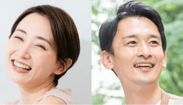 笑顔の女性と男性のイメージ