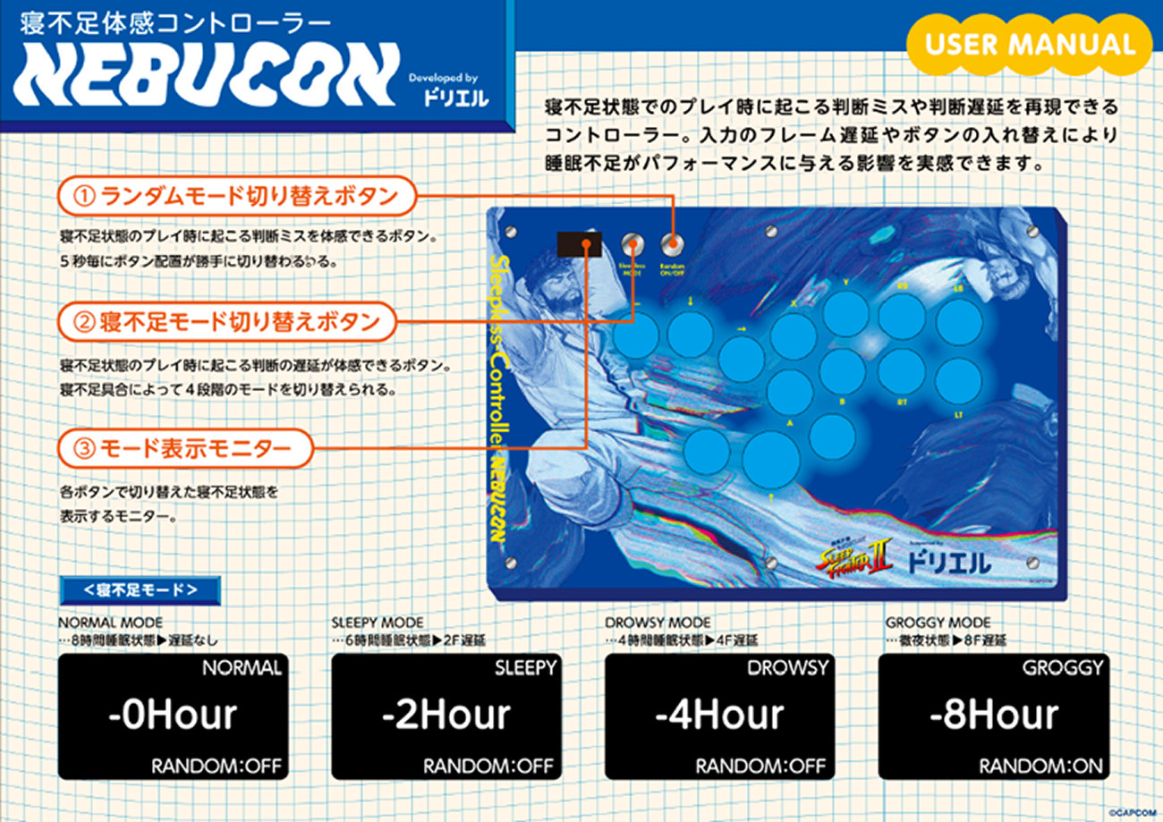 寝不足体感コントローラー NEBUCON USER MANUAL