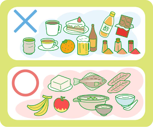 胃に優しい食事 イメージ図