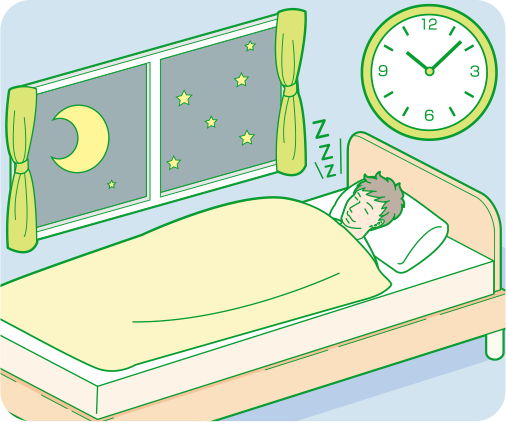 十分な睡眠 イメージ図