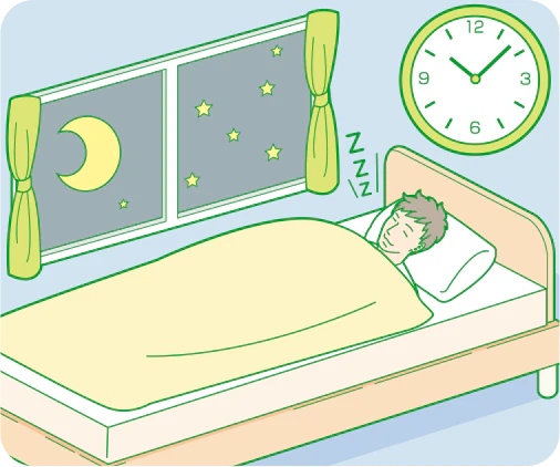 十分な睡眠 イメージ図