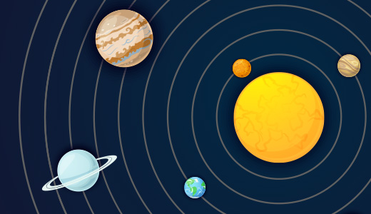 宇宙、惑星のイメージ