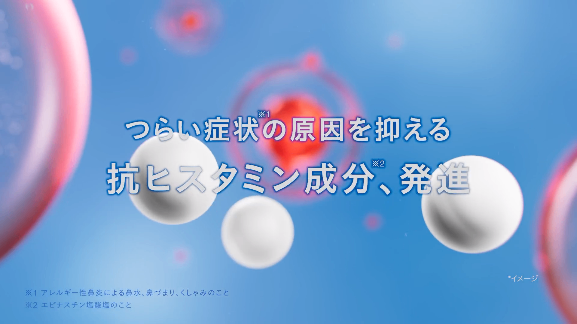 つらい症状の原因を抑える抗ヒスタミン成分、発進