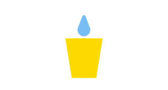 ろうそくのイラスト