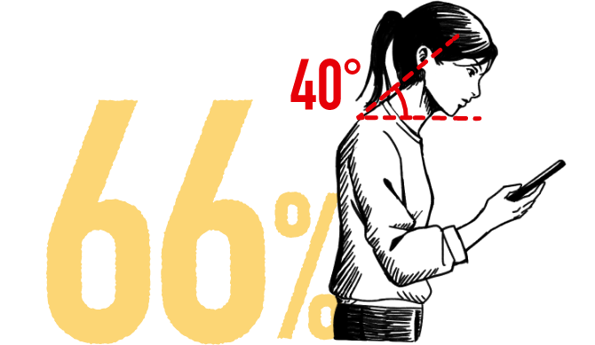 66％、40°