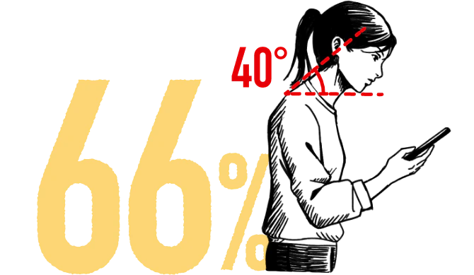 66％、40°