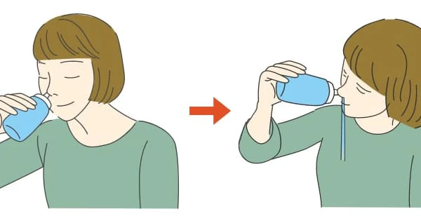 鼻うがいのイメージ図