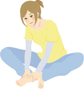 つらさが続くときは背中・腰のマッサージ&体のツボを刺激