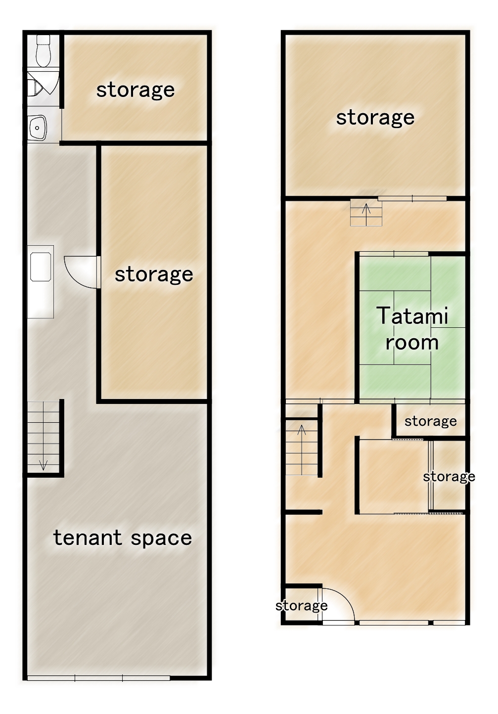 A Timeless Kyoto Machiya Steeped in the Spirit of Gosho-Minami floor plan