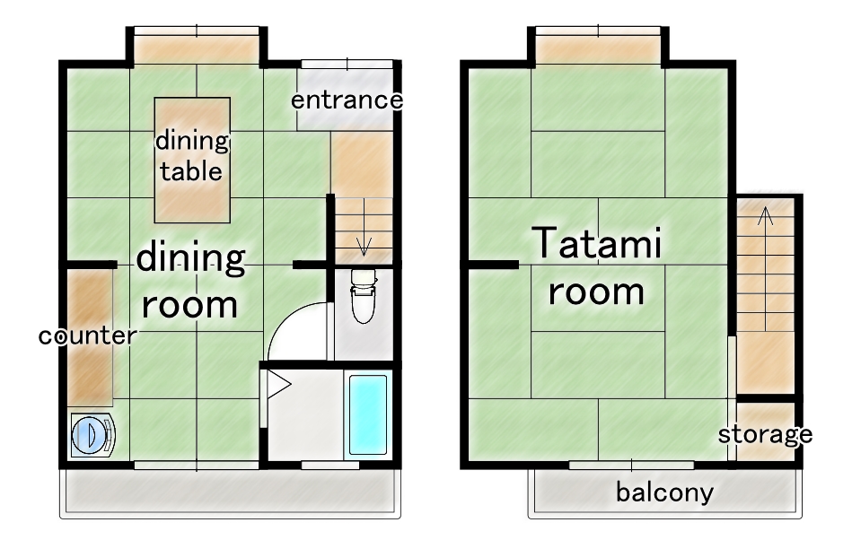 Fully renovated Licensed Guesthouse:  Wooden Home with Traditional Charm Near West Oji Sanjo Station floor plan