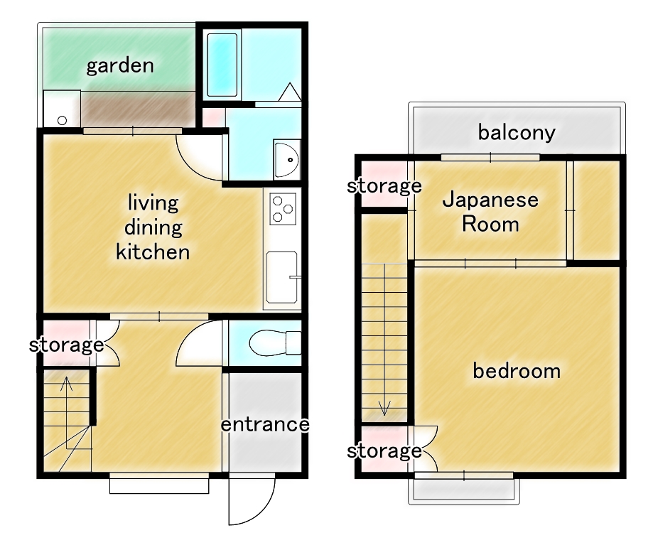 "Invest in a Hidden Gem Kyoto Machiya! Tenant-Occupied Owner-Change Property" floor plan