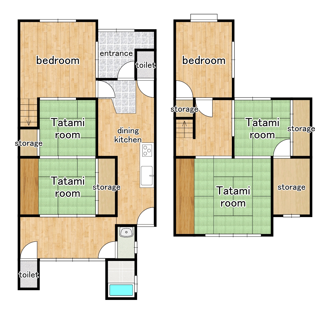 “Kyoto Machiya with Official Machiya Profile Certification” floor plan