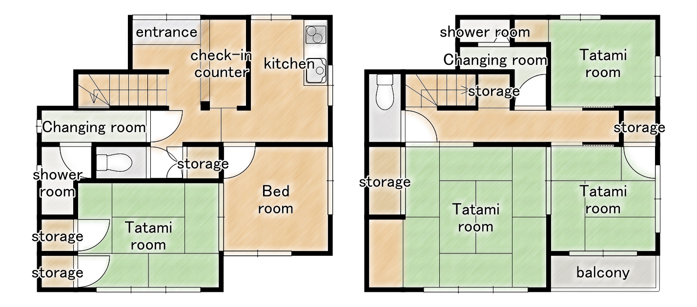 “Income-Generating Guesthouse in Sakyo – Turnkey Property” floor plan
