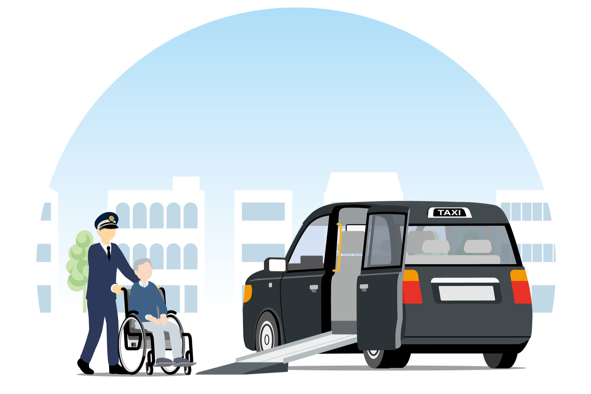 車椅子でタクシーに乗るには？車両別の乗り方や関連サービスを紹介