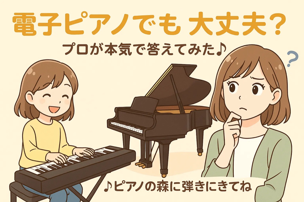 「電子ピアノでも大丈夫?」をプロが本気で答えてみた!のアイキャッチ画像