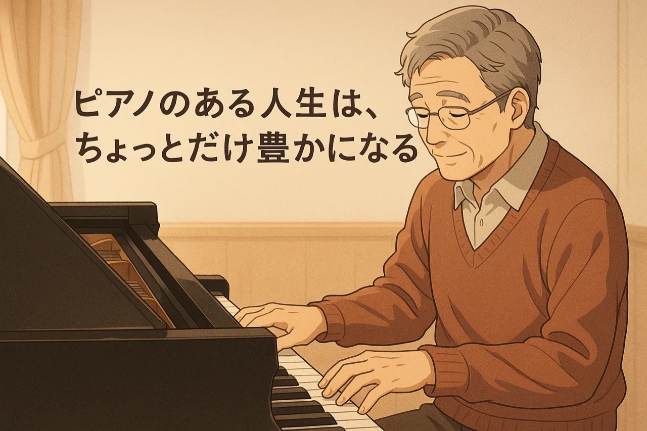 60代からでも間に合う!ピアノを始めたら毎日が少し楽しくなった話のアイキャッチ画像