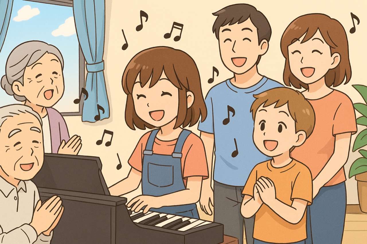 お盆に弾きたい懐かしい曲～家族で楽しむピアノ時間～のアイキャッチ画像
