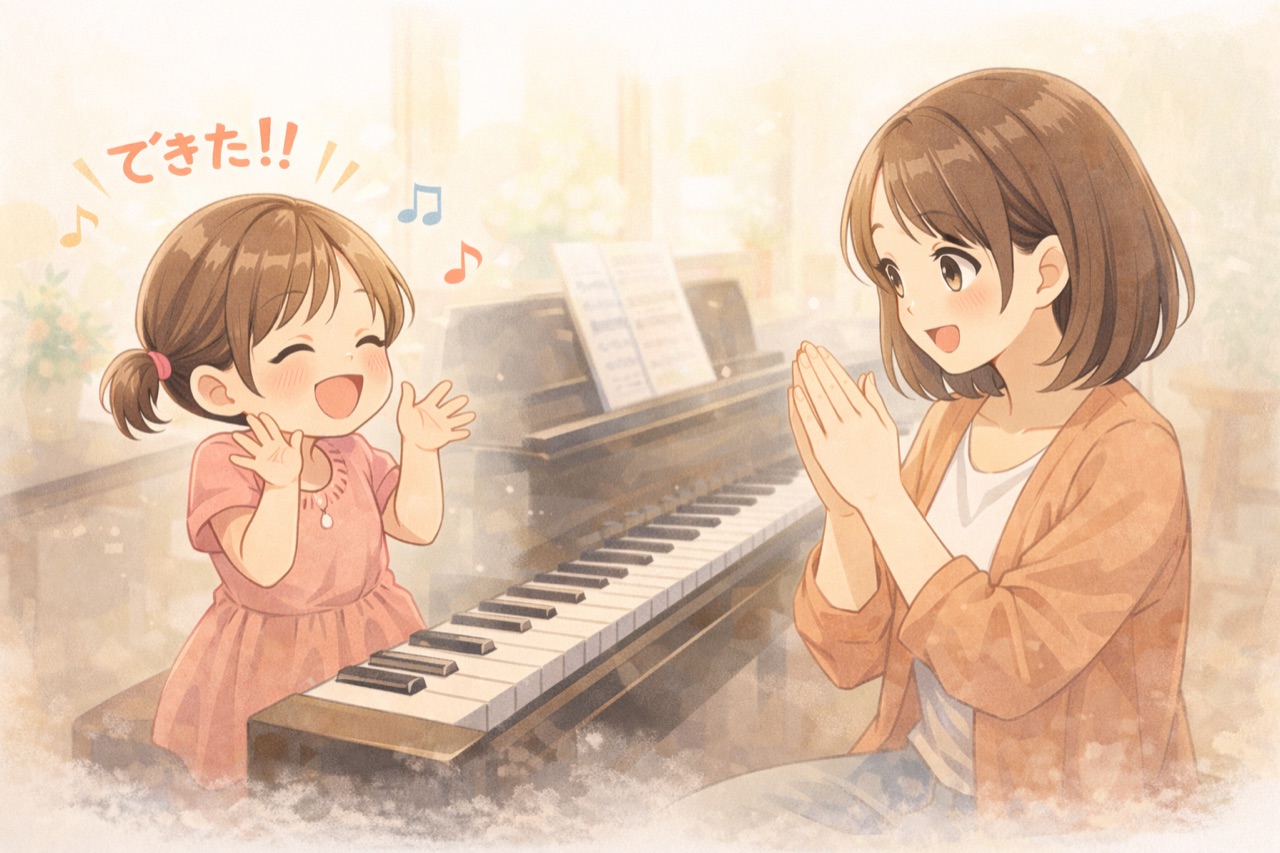 ピアノレッスン中によくある可愛い出来事のアイキャッチ画像