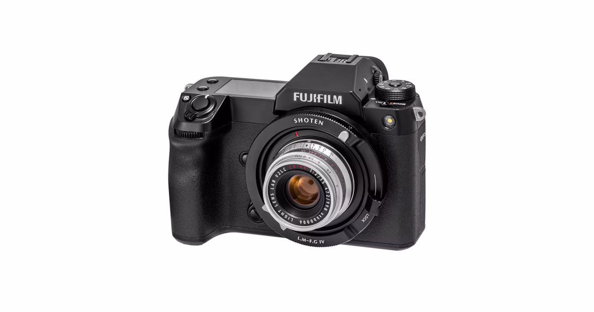 Anuncio del adaptador de montura "LM-FG IV" para lentes Leica M a montura Fujifilm G | Shoten