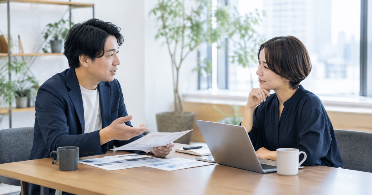 依頼先の担当者と提案内容を確認する打ち合わせ