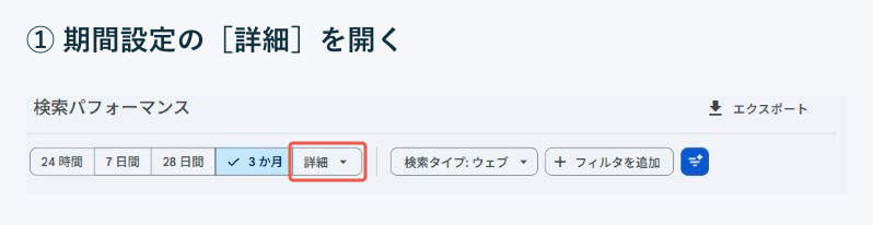Search Consoleで候補記事を選ぶ3ステップの図解・操作画面