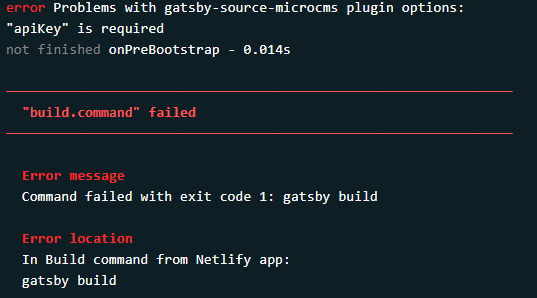 Netlifyビルドできない