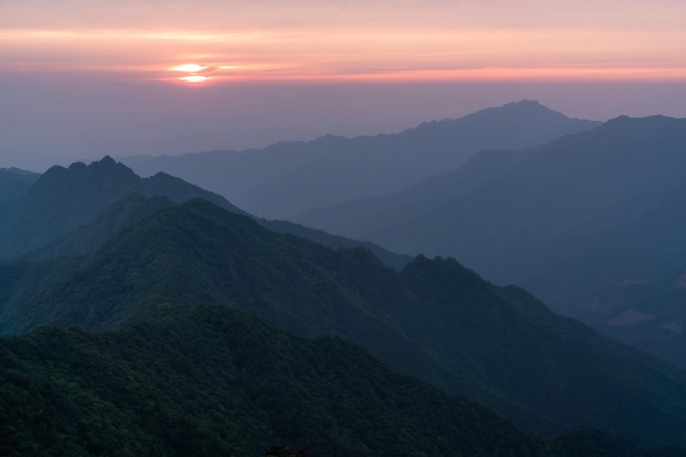 <p>二日目、今日も霞が濃い。</p>