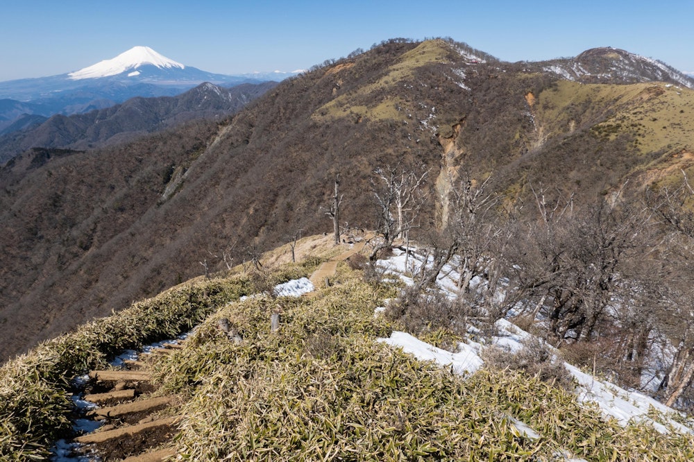 <p>続いては蛭ヶ岳を目指す。相変わらず風景はすばらしいが...</p>
