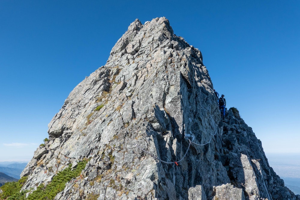<p>カニのハサミ。<br>この区間だけは、登り区間の方が下り局面になっており、下山時の方が安定して通過できると感じた。</p>