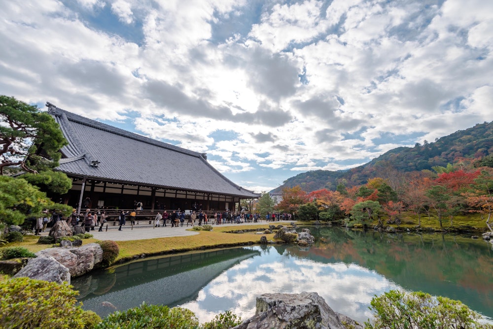 <p>天龍寺。<br>「古都京都の文化財」として世界文化遺産に登録されている。</p>