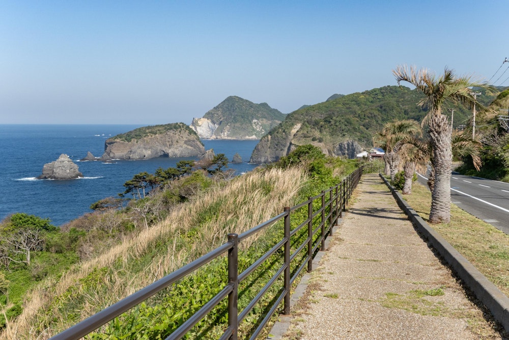 <p>石廊崎を離れ、そこから西伊豆方面へと向かう。まだしばしロード。</p>