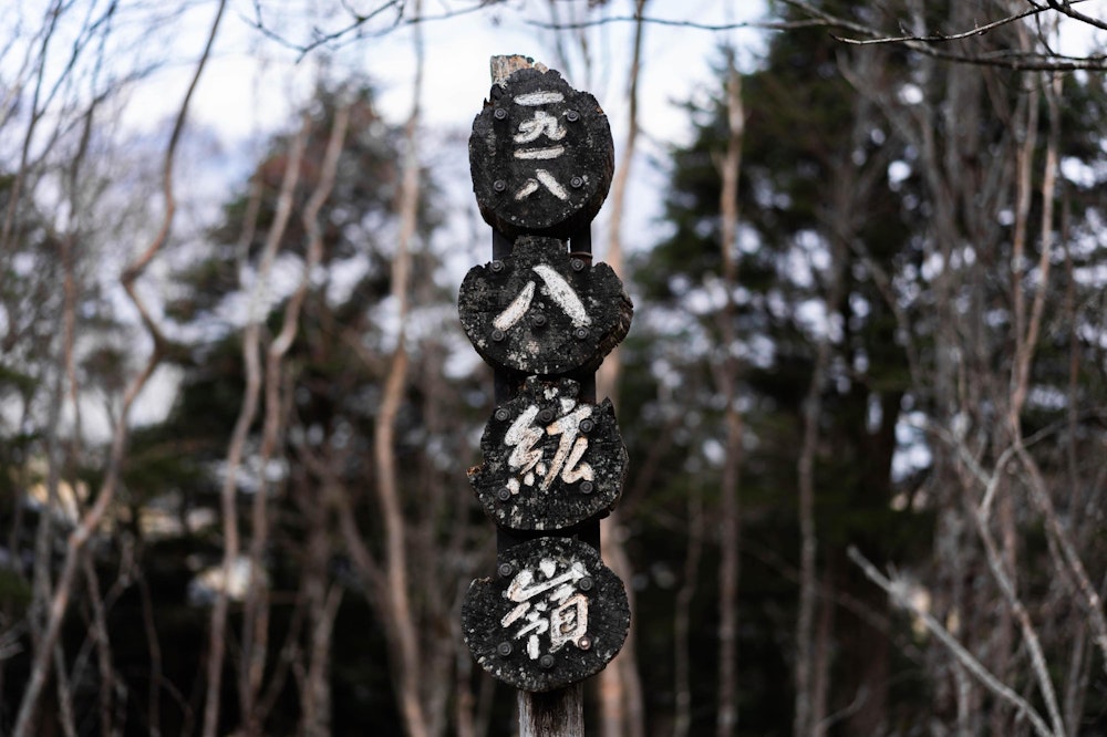 <p><span style="color:#000000">やっとのことで八紘嶺。</span><br><span style="color:#000000">この頃には空は雲に覆われ、物寂しい雰囲気に。</span></p>