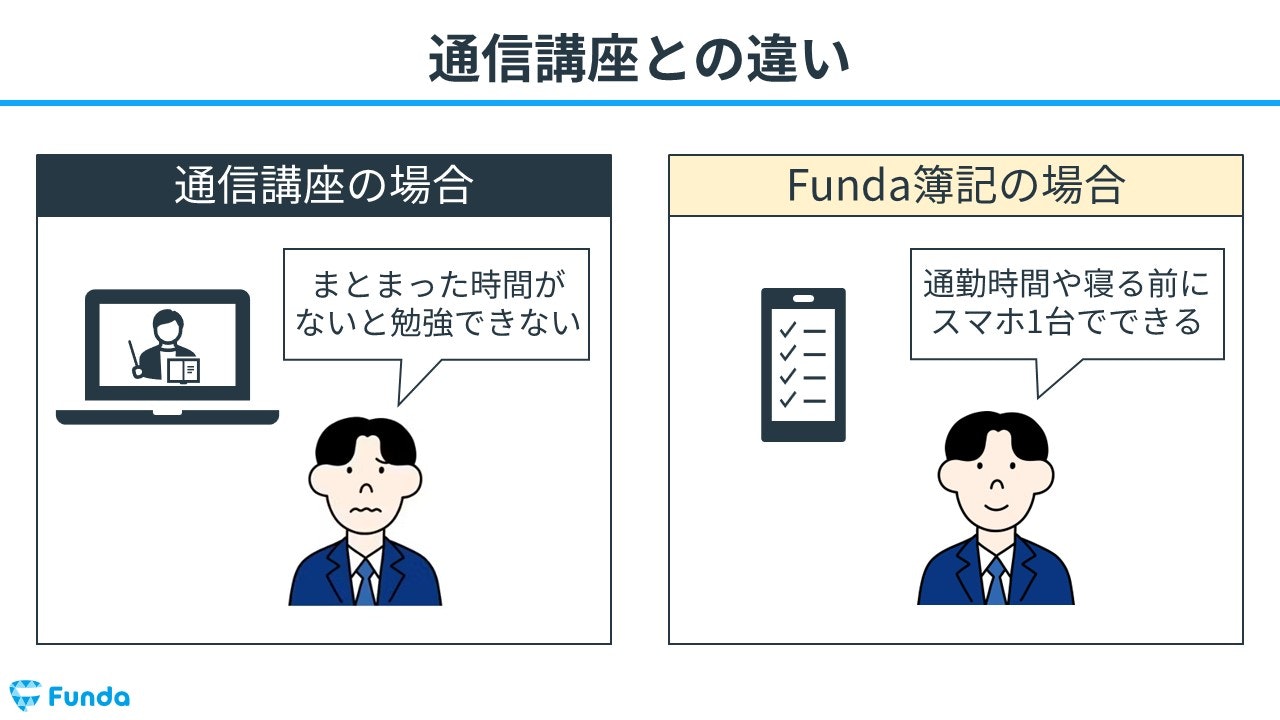 通信講座との違い