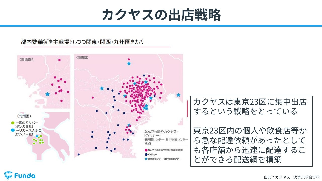 カクヤス　出店戦略