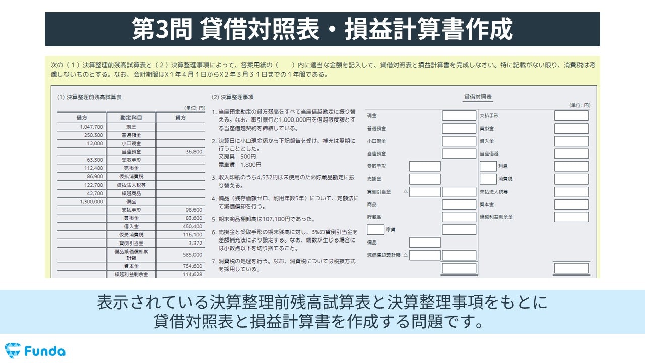 簿記3級の試験内容と出題傾向は？各大問の配点や対策方法も解説