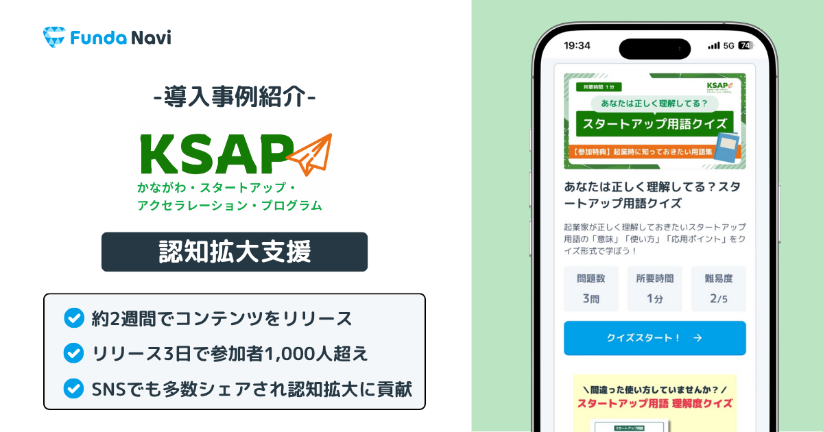 応募者数が1.5倍に！KSAPがクイズで実現した認知拡大施策